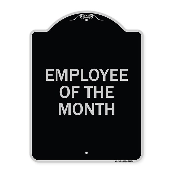 Employee of the Month Heavy-Gauge Aluminum Architectural Sign, 24" x 18", BS-1824-24104